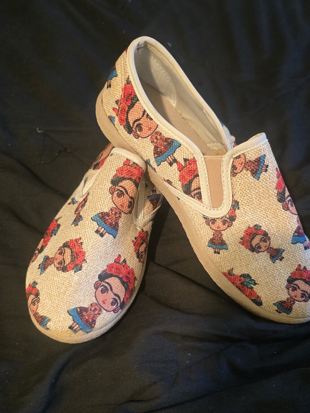 Girls Slip On FRIDA KAHLO Keds-Custom Made